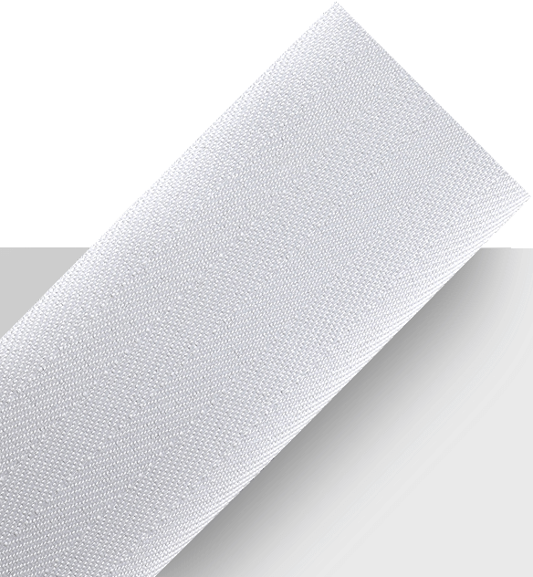 White Spun polyester fabric