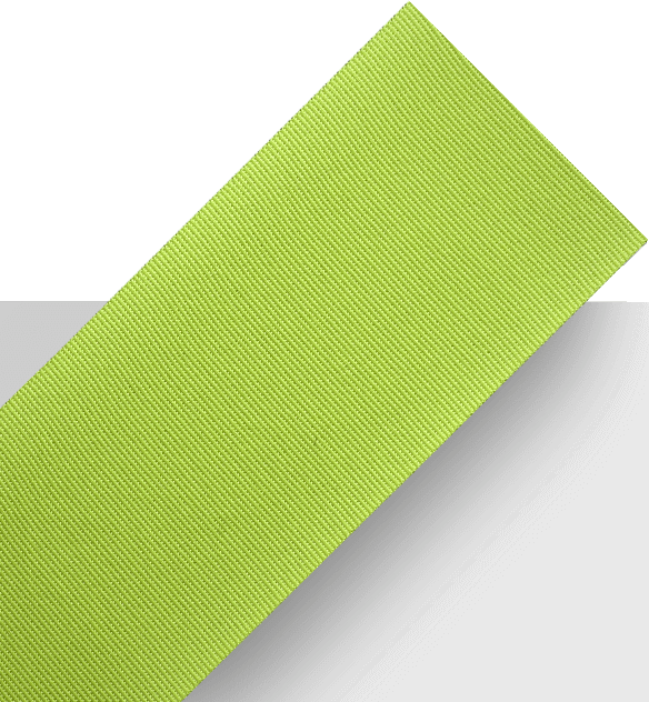 Neon yellow-green polyester twill tape